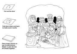 09_Bible_Story_Folding_Craft: Art and craft; Bible story; BW