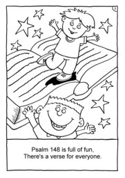 02_Colouring_Praise: Art and craft; Art and craft book; Bible story; BW; Coloring; Colouring; Line Art