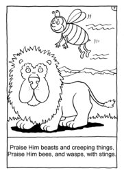 08_Colouring_Praise: Art and craft; Art and craft book; Bible story; BW; Coloring; Colouring; Line Art
