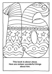 02_Colouring_Wonderful_Things: Art and craft; Art and craft book; Bible story; Black and white; BW; Coloring; Colouring; Line Art