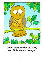 09_Owen_Owl: Alphabet; Colour; Reading books