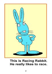 02_Racing_Rabbit: Alphabet; Animals; Colour; Reading books
