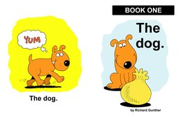 01_Book_1_The_Dog: Animals; Colour; Reading books