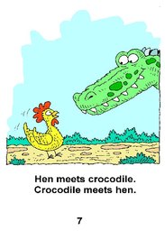 07_Hen_Crocodile: Animals; Colour; Grammar; Reading books