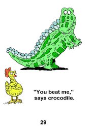 29_Hen_Crocodile: Animals; Colour; Grammar; Reading books