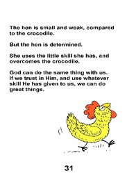 31_Hen_Crocodile: Animals; Colour; Grammar; Reading books