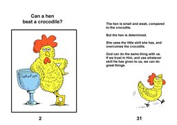 33_Hen_Crocodile: Animals; Colour; Grammar; Reading books