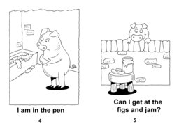 07_Level_1_5_Pig_Jam: BW; Reading books