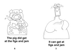 08_Level_1_5_Pig_Jam: BW; Reading books