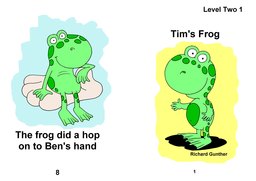 01_Level_2_1_Tim's_Frog: Colour; Reading books