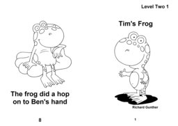 05_Level_2_1_Tim's_Frog: BW; Reading books