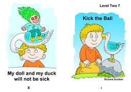 01_Level_2_7_Kick_Ball: Colour; Reading books